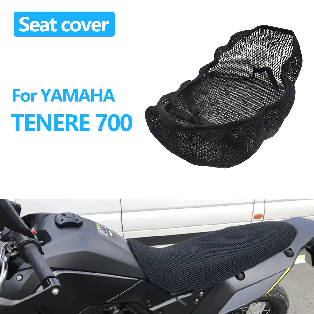 

For YAMAHA Tenere 700 Motorcycle Seat Cover 3D Mesh Fabric Seat Non-Slip Breathable Heat insulation Protect Cushion