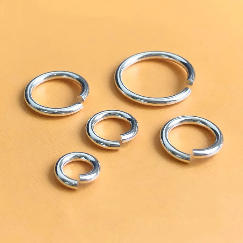 Offene Biegeringe aus 925er-Sterlingsilber, 3 mm, 4 mm, 5 mm, 6 mm, 7 mm, 8 mm, Biegering aus Sterlingsilber für die Herstellung von DIY-Schmuckherstellung – Detail 11