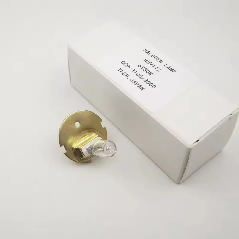 JC 6V-30W G4 6V 30W Ophthamic Quartz Halogen Light Bulb HUVITZ CCP-3100 CCP-3000 Eye Chart Projector Lamp 6V30W