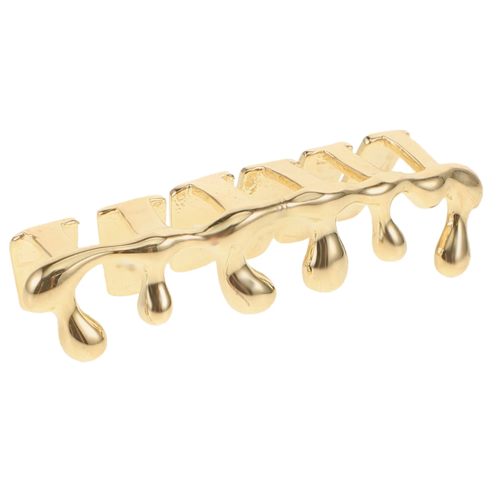 الهيب هوب الأسنان قبعات النحاس دمعة أسفل غطاء الشواية للحزب زي الأسنان أسفل الشوايات الفم اكسسوارات الجدة متعة الكمامة #1