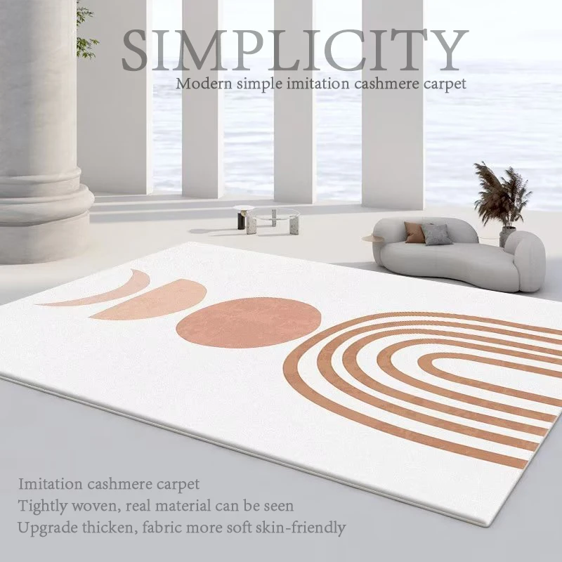 

Japanese Simple Living Room Sofa Tea Table Carpet Home Bedroom Bedside Soft Carpets Modern Office Study Non-slip Large Area Rug