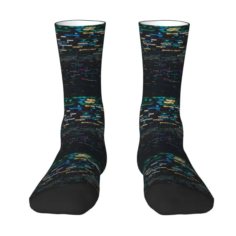 

Cool Mens Computer Programmer Programming Code Dress Socks Unisex Breathbale Warm 3D Printed Science Hacker Coder Crew Socks