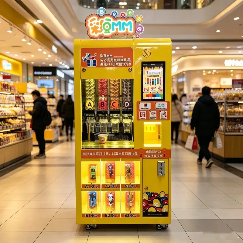 FOODLINE Customized Qr Code Scan Chocolate Beads Vending Machine for Mall