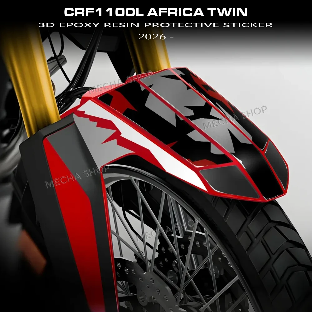 For Africa Twin 1100 CRF1100L 2022-2026 Accessories 3D Resin Sticker Protective Decal