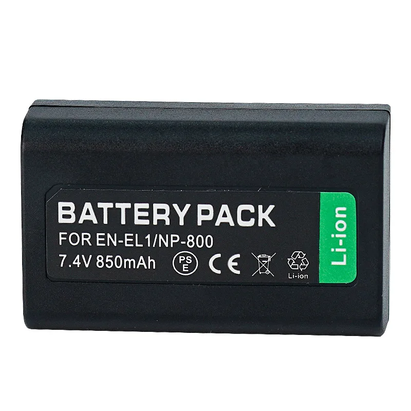 EN-EL1 ENEL1 EL1 NP-800 Camera Battery For Nikon Coolpix 775 880 885 990 995 4300 4500 4800 5000 5400 5700 8700 USB Charger