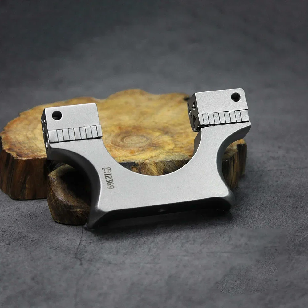 

TC21 Titanium Alloy Mechanical Push-pull Slingshot Head DIY Assembly Slingshot Special Accessories