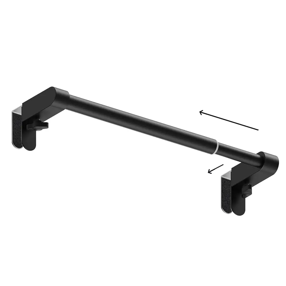 

Kitchen Towel Holder, Hand Screwed Telescopic Kitchen No Tools Required, Adjustable Length And Width Over The Door With Eva