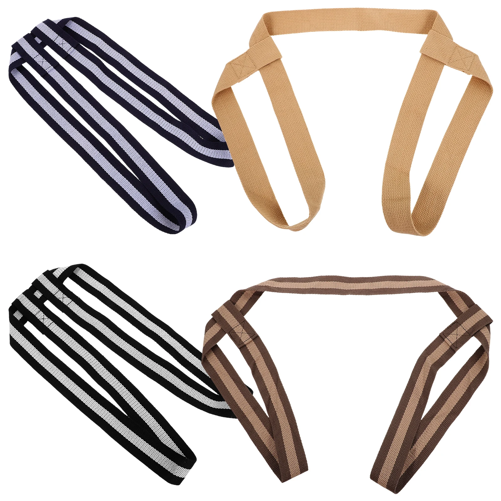 

4 Pcs Yoga Mat Strap Portable Carrying Bands Mats Exercise Resistance Straps Fitness Polyester Cotton Adjustable Sling Storage