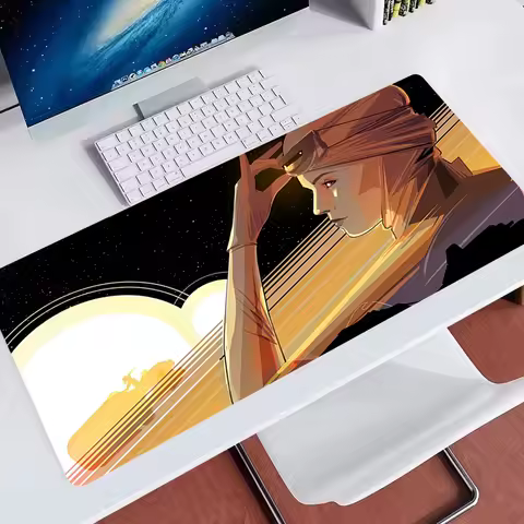 Large Gaming Space War Rey Skywalker Mousepads Mouse Pad Computer Mousepad Mouse Mat Desk Pads For PC Keyboard Mats Table Rug