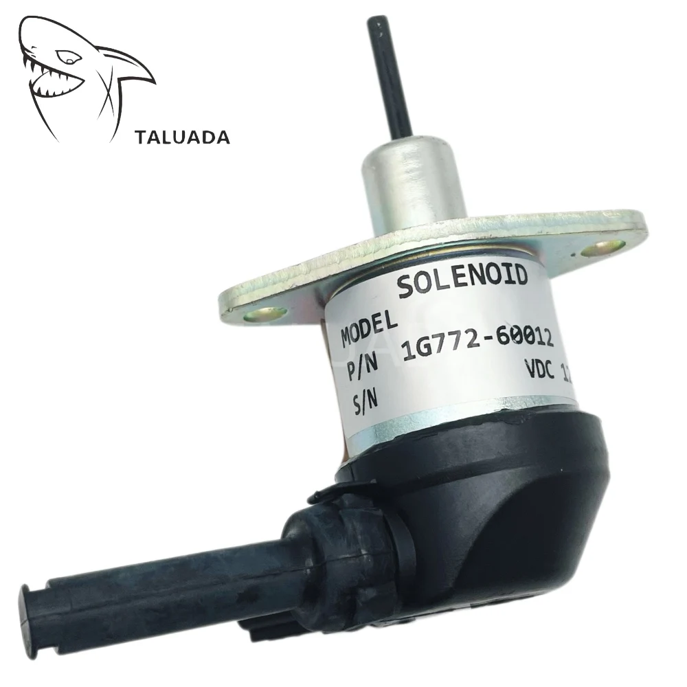 Wholesale 1G772-60012 Fuel Shut Off Solenoid For Kubota V3300 V3600 V3307 Engine Flameout Valve Excavator Machinery Aftermarket