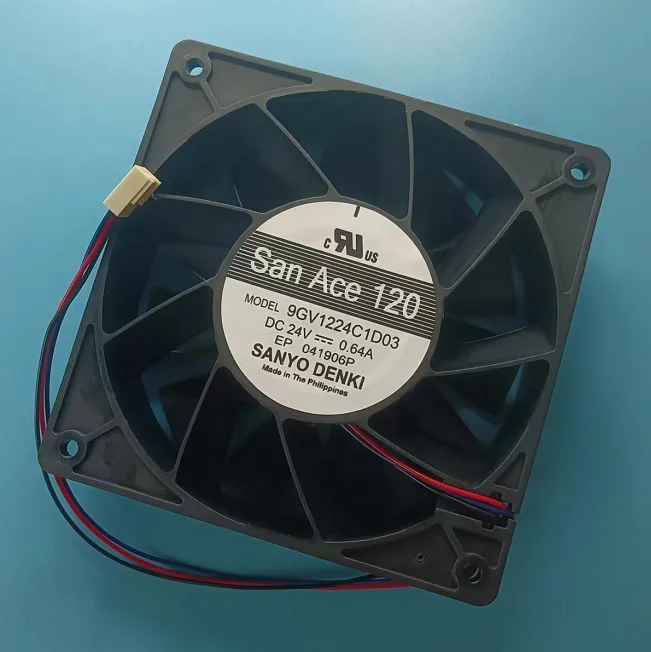 San Ace 120 SANYO DENKI 9GV1224C1D03 24V 0.64A 3wires Cooling Fan 120mmx120mmx38mm