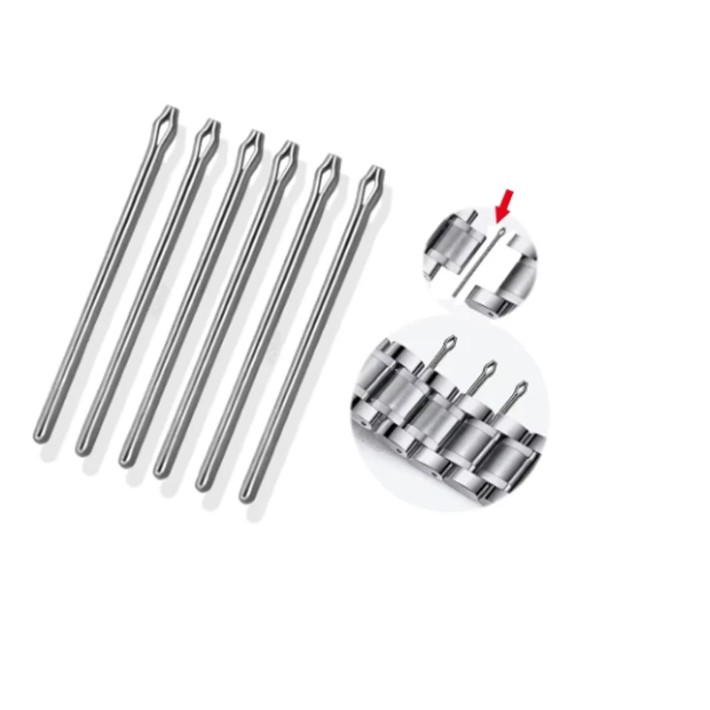 10pcs Watch Band Link Pins Strap Connect Bar Watchmaker Repair Tool 24mm22mm20mm18mm 10-26mm Split Pins 0.8/0.9/1.0mm Thickness