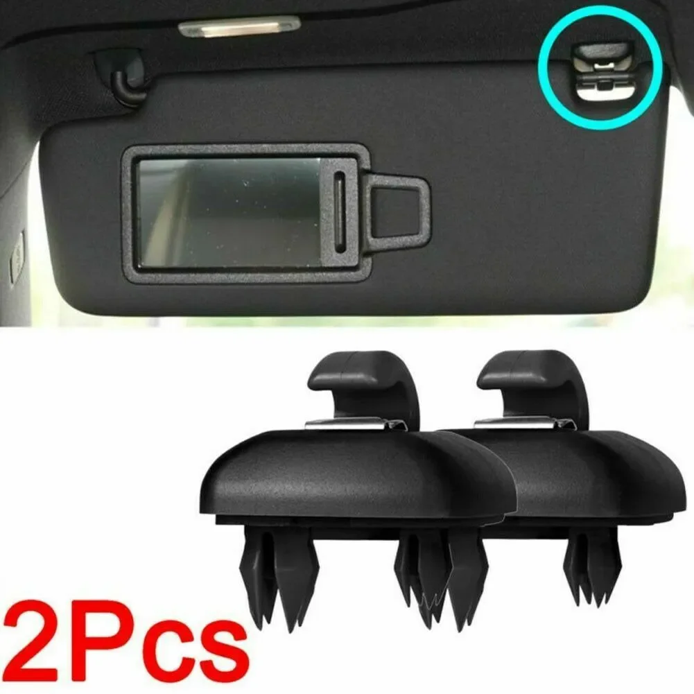 2x Car Sun Visor Retainer Hook Fastener Clip Holder Bracket For A4L Q5 A5 Q3 12-17 A6L Sun Visor Retaining Clip 8U0857562 NEW