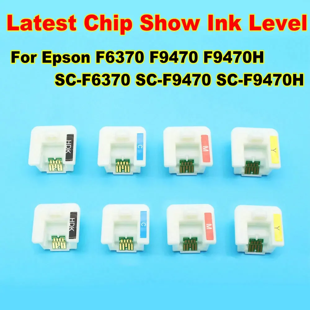 F6370 F9470 Printer Ink Cartridge Chip T46C2 T46C3 T46C4 T46C T46C8 Chip For Epson F9470H SC F6370 F9470 F9470H Printing Chips