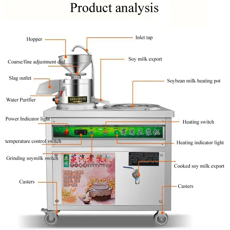 PBOBP High Quality Soybean Milk Brain Tofu Making Machine Stainless Steel Soy Milk Maker Machine For Sale