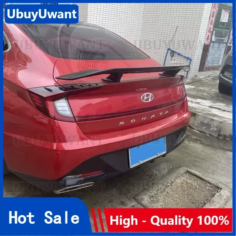 For Hyundai NEW Sonata DN8 Rear trunk Spoiler wing tail ABS material Special for automobile refitting 2019 2020 2021 2022 year