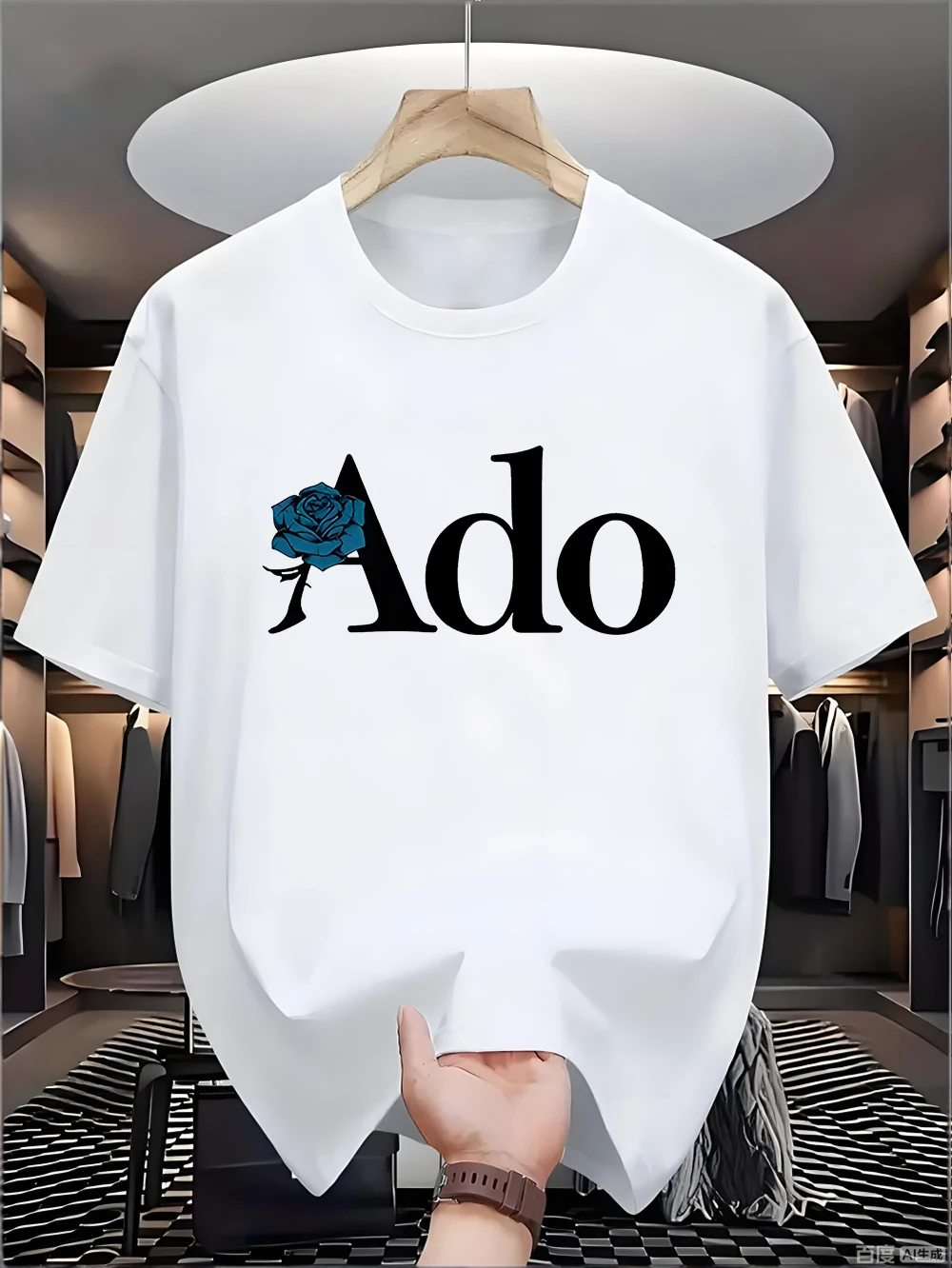 230 grams of pure long-staple cotton men's and women's matching short-sleeved loose-sleeved relaxed-style round-neck T-shirt