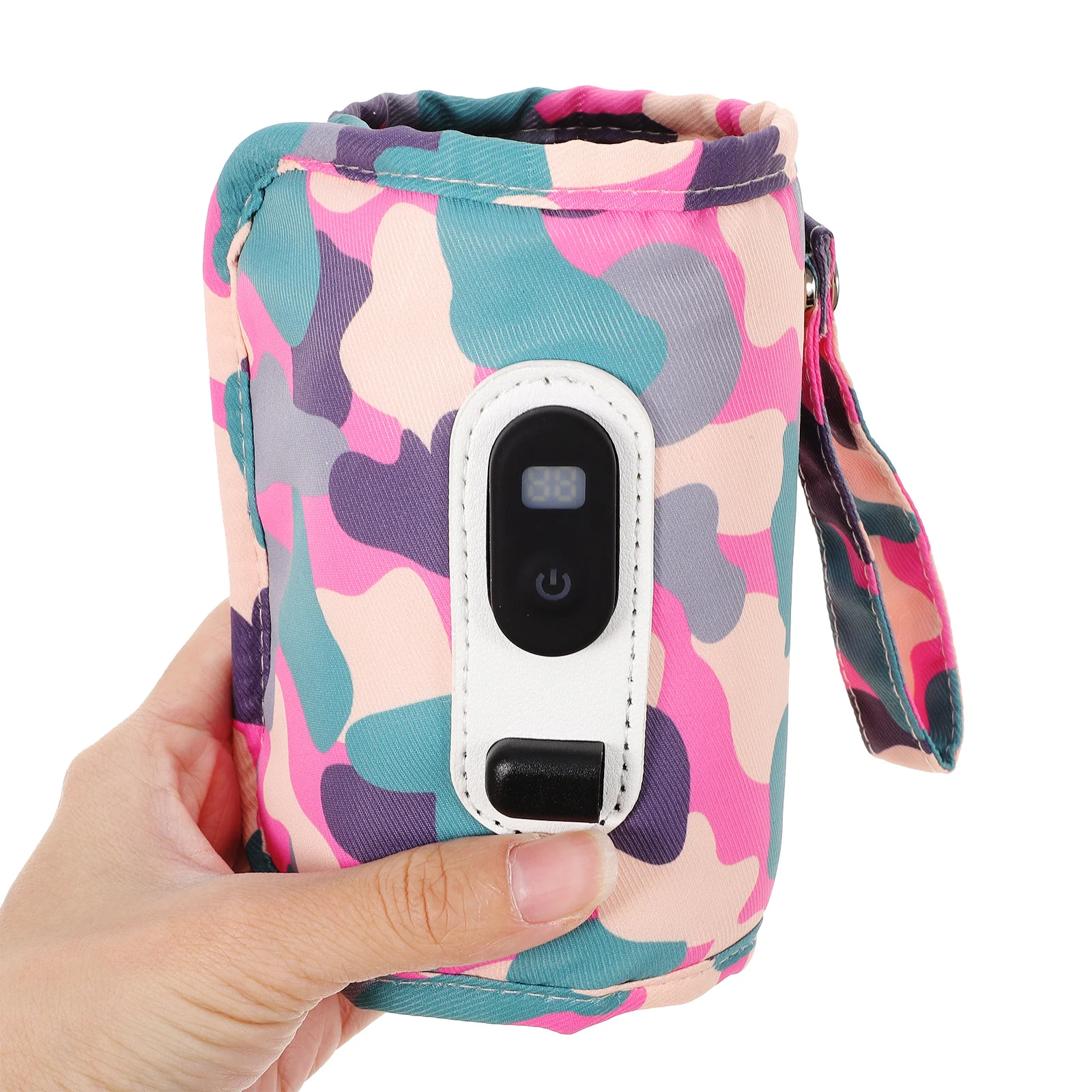 جهاز تسخين الحليب الرقمي 5 درجات الحرارة قابل للتعديل المحمولة زجاجة الطفل دفئا للسفر في الهواء الطلق زجاجة قابلة لإعادة الاستخدام الدافئة التفاف التدفئة السريعة #4