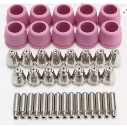 AG60 SG55 SG51 Plasma Cutting Machine Accessories CUT60 Electrode Tip Ceramic Nozzle Shield Cup Replacement Kit