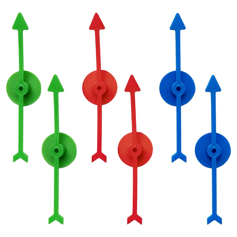 6pcs Plastic Arrow Game Spinners Board Game Spinners Replacement Plastic Arrow Playthings arrow spinners