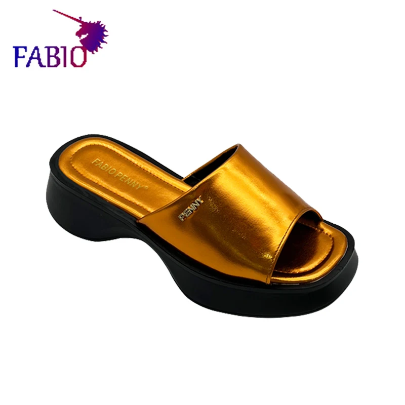 FABIO PENNY 2025 Popular Women Fashion Slippers Solid color platform party comfortable women sandals Casual women commuter shoes