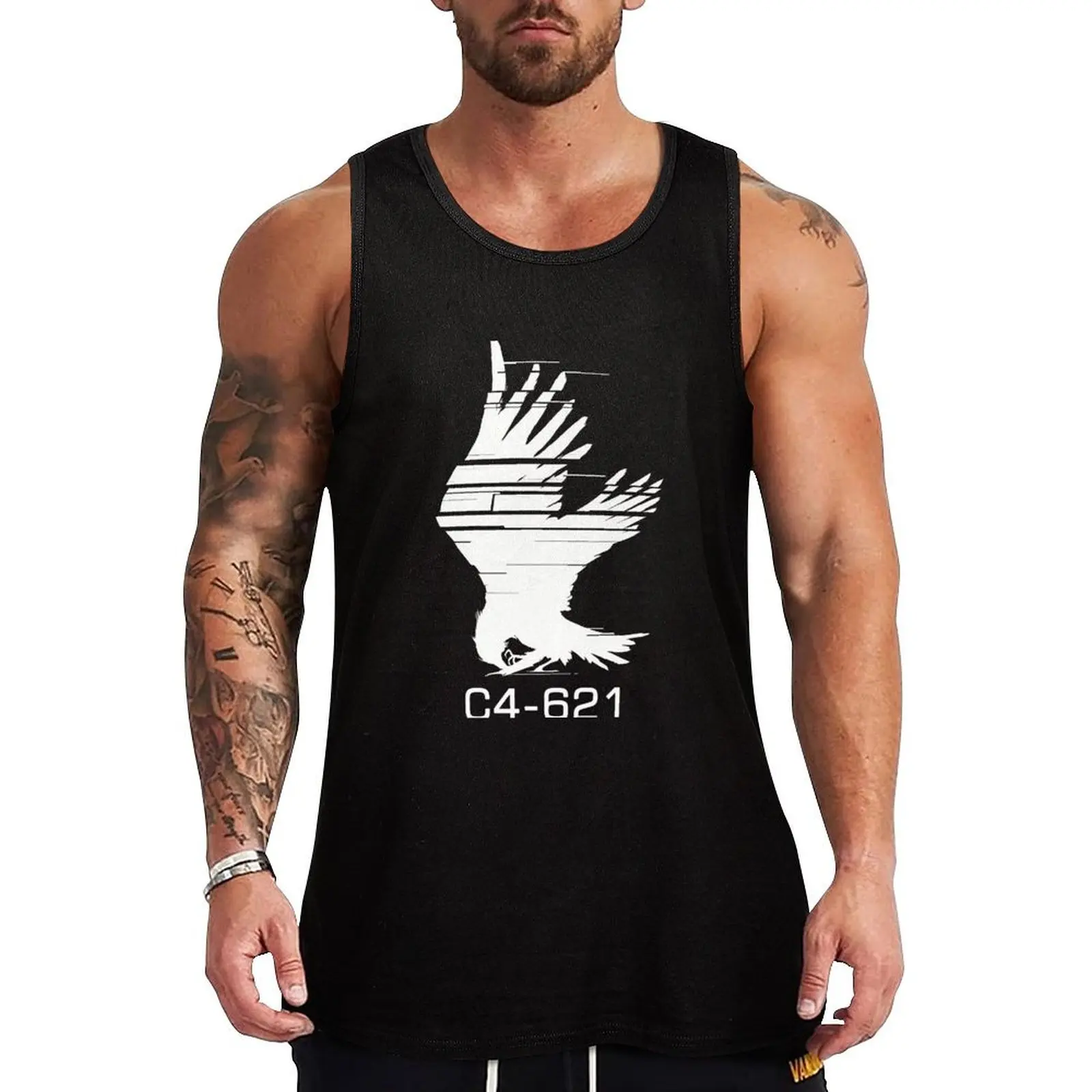 

C4 - 621 Raven Loader 04 Armored Core Pilot Tank Top Men gym sportswear Men's sleeveless t-shirt