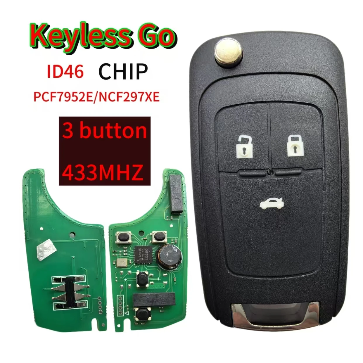 315/433MHz ID46 Keyless-Go Autoschlüssel für Chevrolet Cruze, Aveo, Orlando, Trax, für Buick Lacrosse, Encore, Regal, Verano, für Opel, Vauxhall – Detail 11