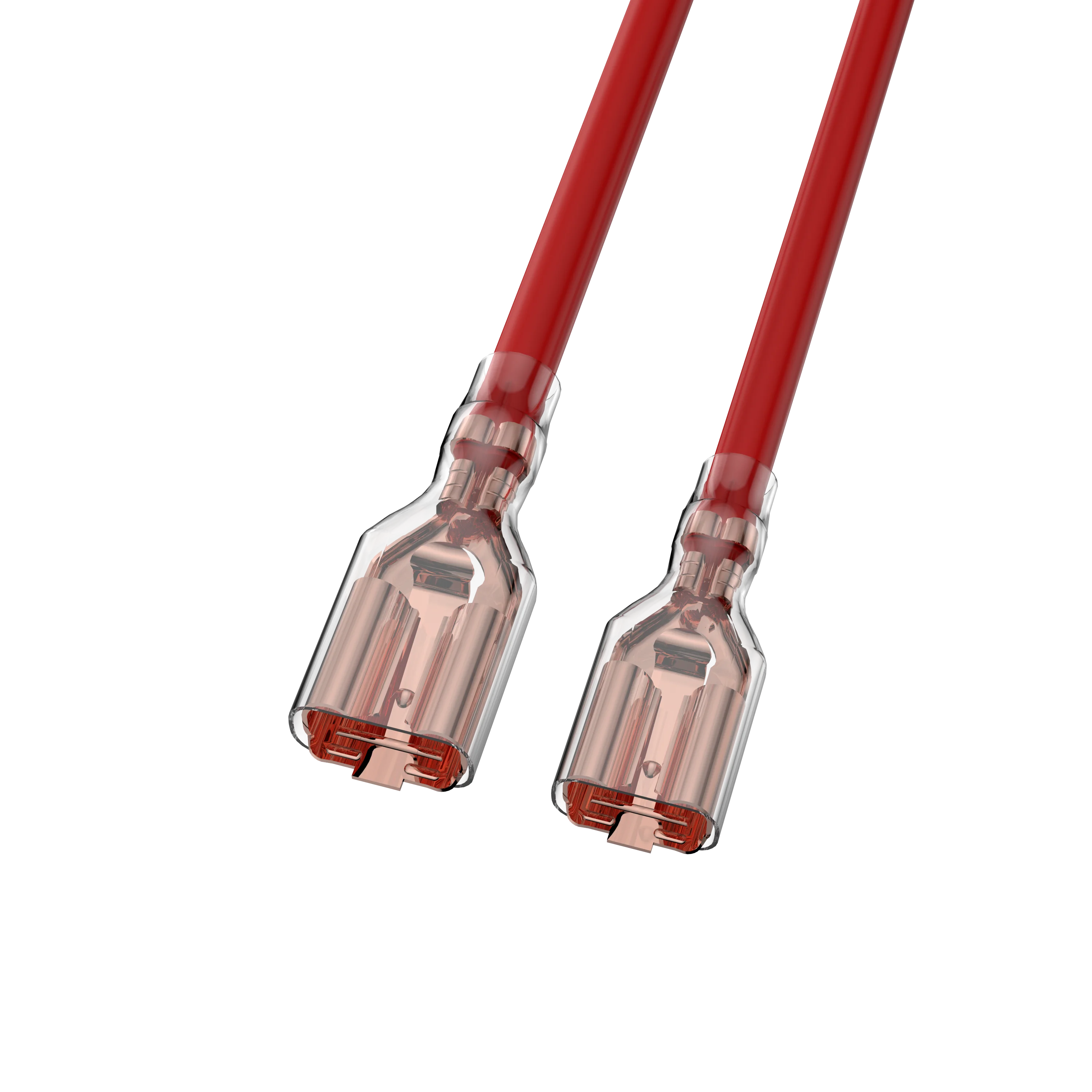 Viborg VP048 VP063 حذاء كابل مسطح مسطح مطلي بالذهب سلك الأذن إدراج محطة اللسان عرض 6.3/4.8 كابل تجعيد لـ IEC