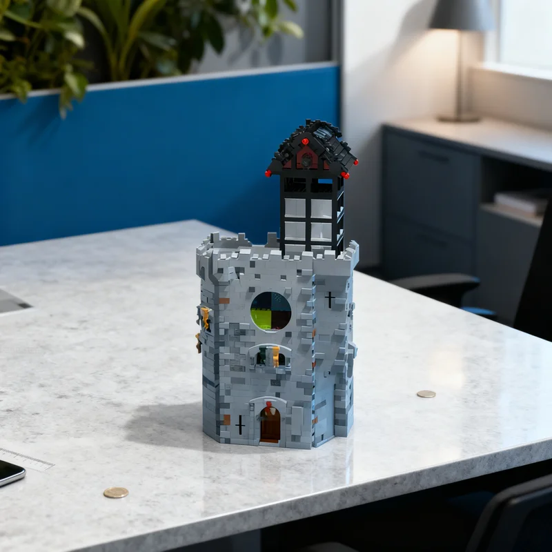 

3599 деталей MOC Big Diorama Part 18: Модель особняка, конструктор, креативный подарок, декор для демонстрации, сборная модель премиум-класса
