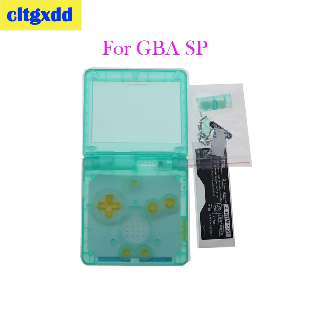 13 kolorów dla konsoli do gier GBA SP = przezroczysty futerał ochronny na przezroczysta żarówka kolorowy futerał z pokrowcem na przycisk