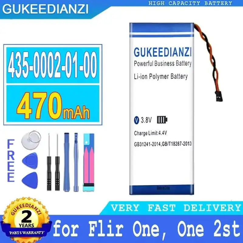 

Аккумулятор для тепловизионного устройства 470 мАч, долговечная работа 435-0002-01-00 для Flir One, One 2St