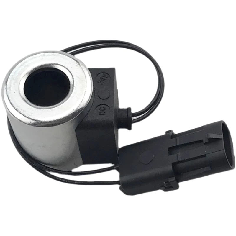 

excavator safety lock rotating solenoid valve coil 1008 12v 24v for YC60 YC65 YC85 YC135 SY75