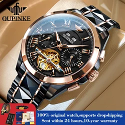 OUPINKE 3236 Topmerk Originele Mechanische Horloge Voor Mannen 50 M Waterdichte Luxe heren Horloges Automatische Man Jurk Horloge