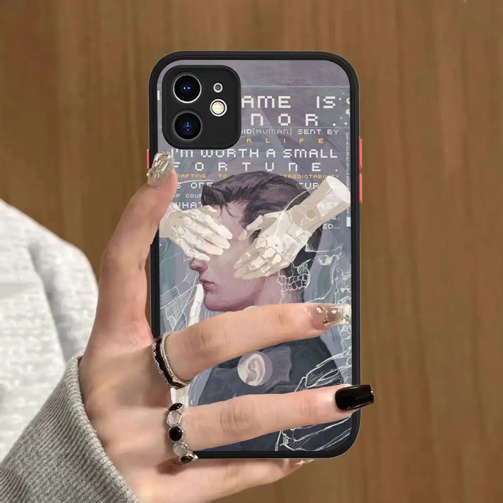 الكلاسيكية RPG لعبة D-Detroit جراب هاتف آيفون 11 12 13 14 15 16 برو زائد X XS ماكس ماتي الوفير غطاء مقاوم للصدمات