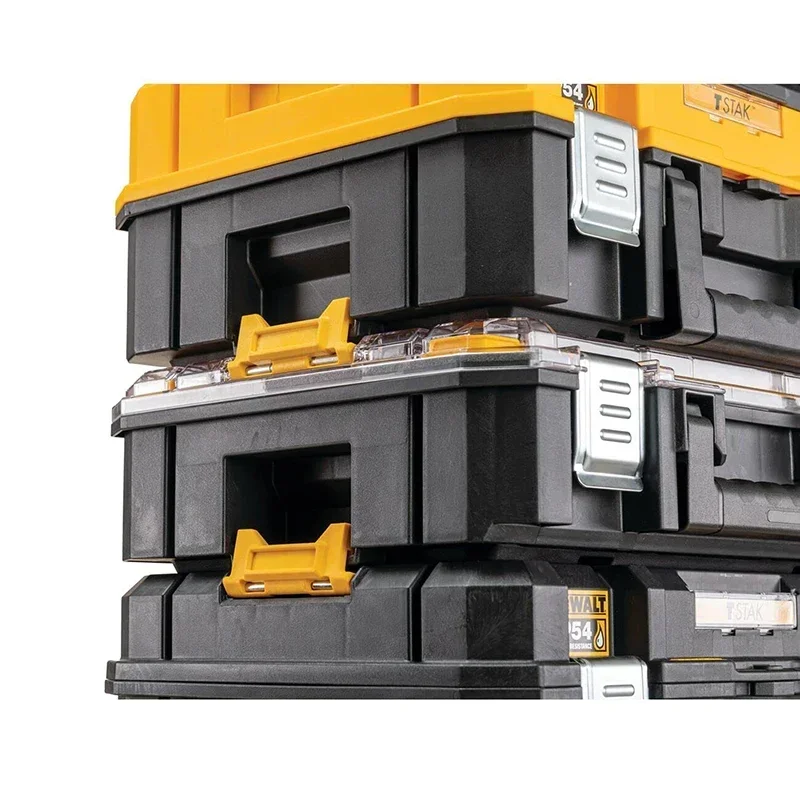 Imagem -06 - Dewalt Dwst833461 Caixa Profunda Tstak 2.0 Grande Caixa Capacidade de Carga Heavy Duty Portátil Cabo de Armazenamento de Broca sem Fio Dwst83346-123