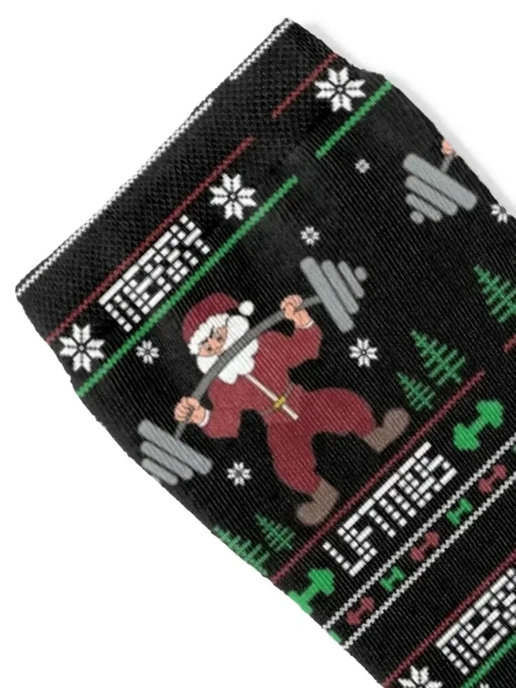 Merry Liftmas Bodybuilding Christmas Socks kids designer brand christmas stocking new year Girl'S Socks Men's