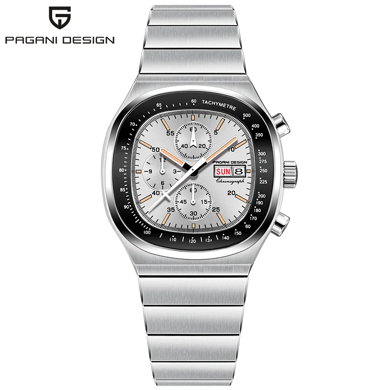 Pagani Design 40MM Men‘s Quartz Watch MIYOTA OS00 Sapphire Waterproof 10Bar Speed Tester Clock Reloj Hombre PD1819