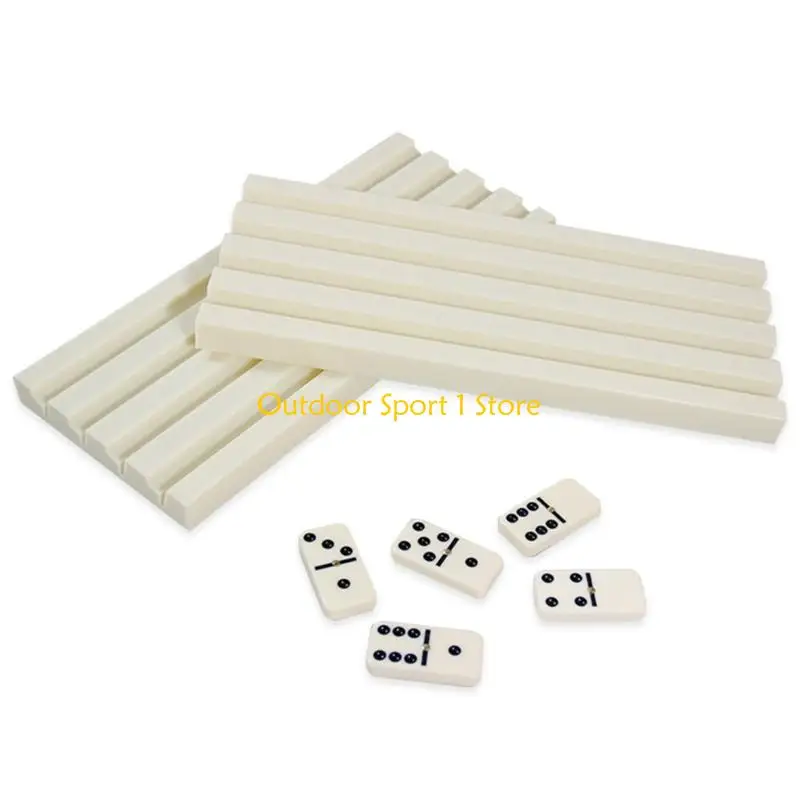 

A0KA Пластиковая доминовая подставка для подставки для орнамента Dominoes Dominoes Tiles Holder Stuck Descliping Base Cards Late