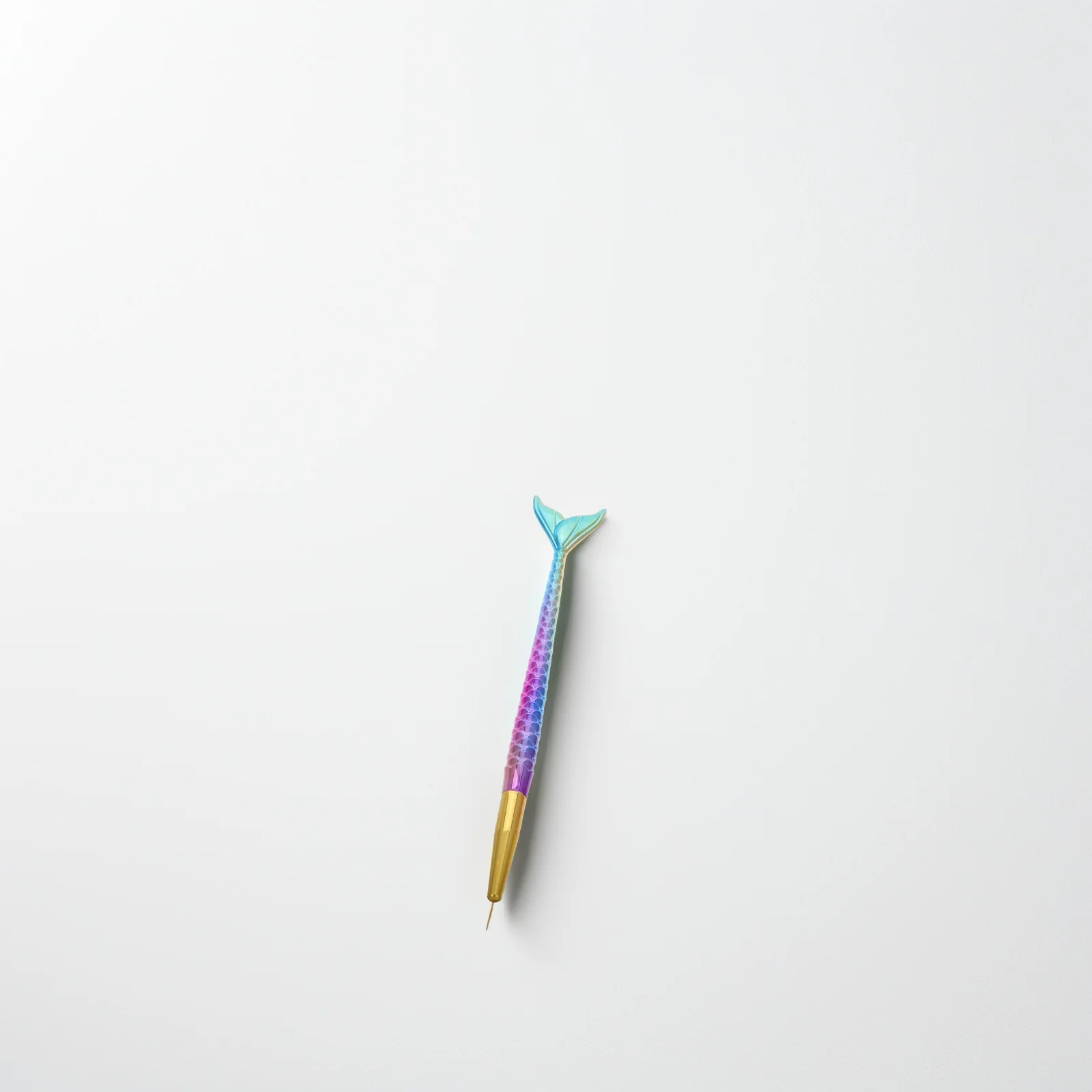 

3pcs Nail Art Brushes Mermaid Shaped Dotting Tool Pen Set for Acrylic Gel Painting Drawing Liner Kit Professional Nail Supply