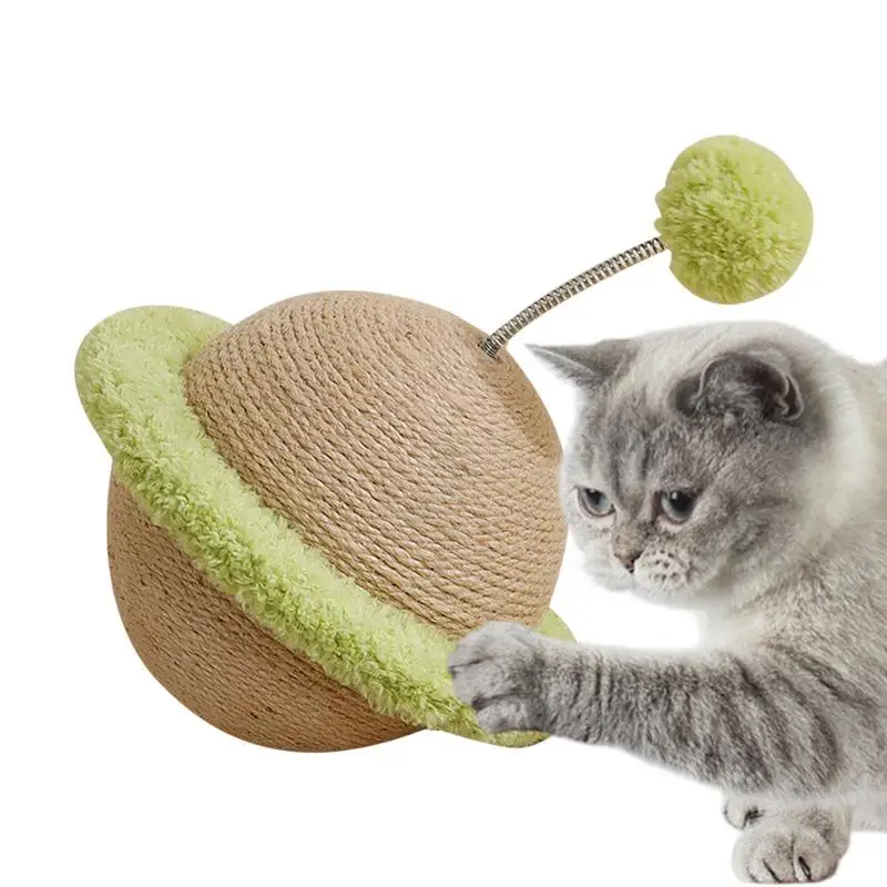 

Cat Scratcher Sisal Rope Cat Scratching Ball Self-Entertainment Pet Exercise Toy for Home Furniture Protection