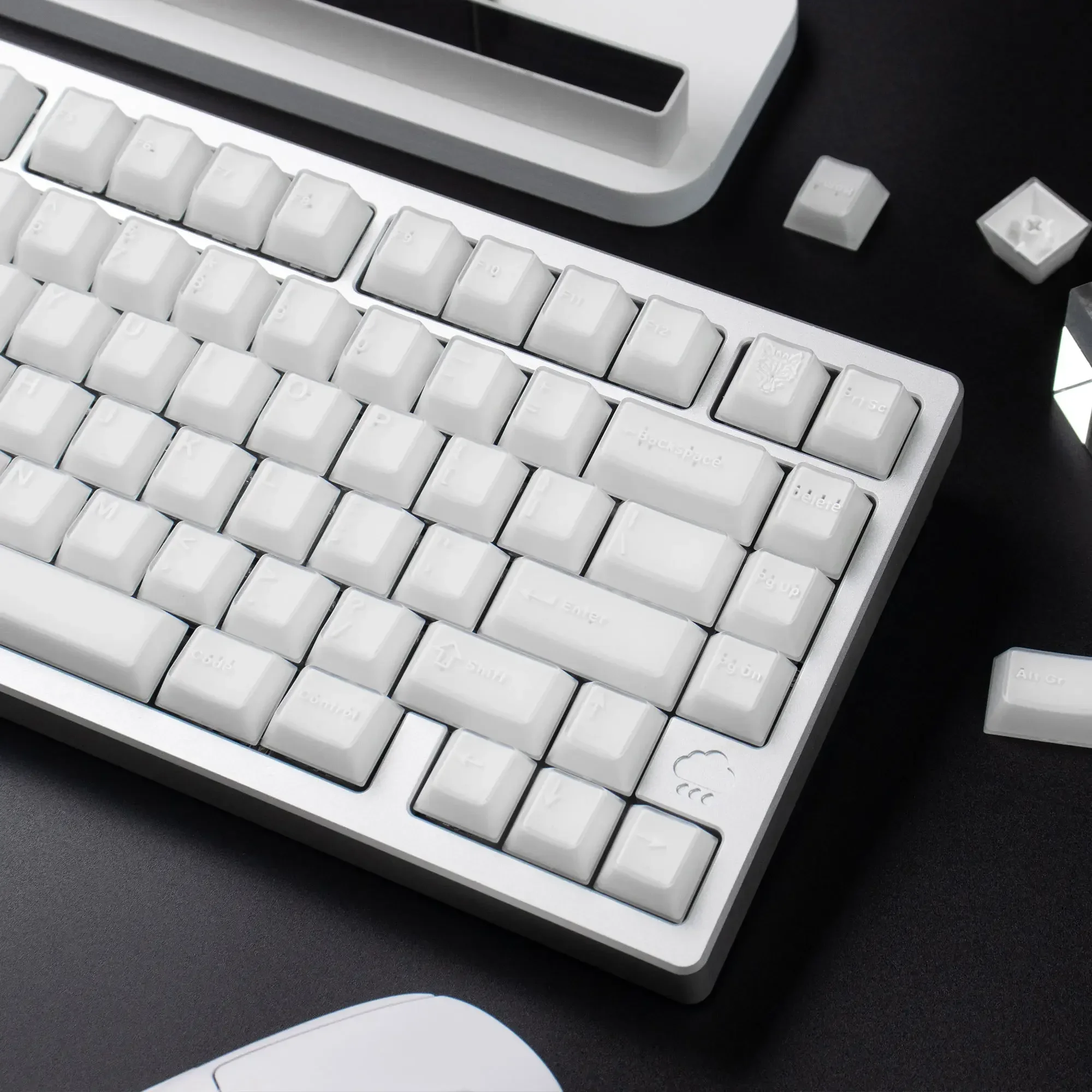 Semi-transparent keycap ABS two-color molding original wireless mechanical keyboard