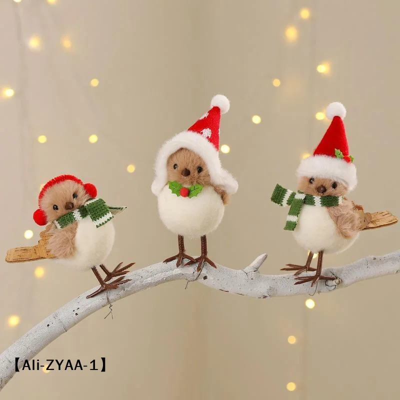 Santa Hat Plush - 【A】Ornements de Noël en peluche en
