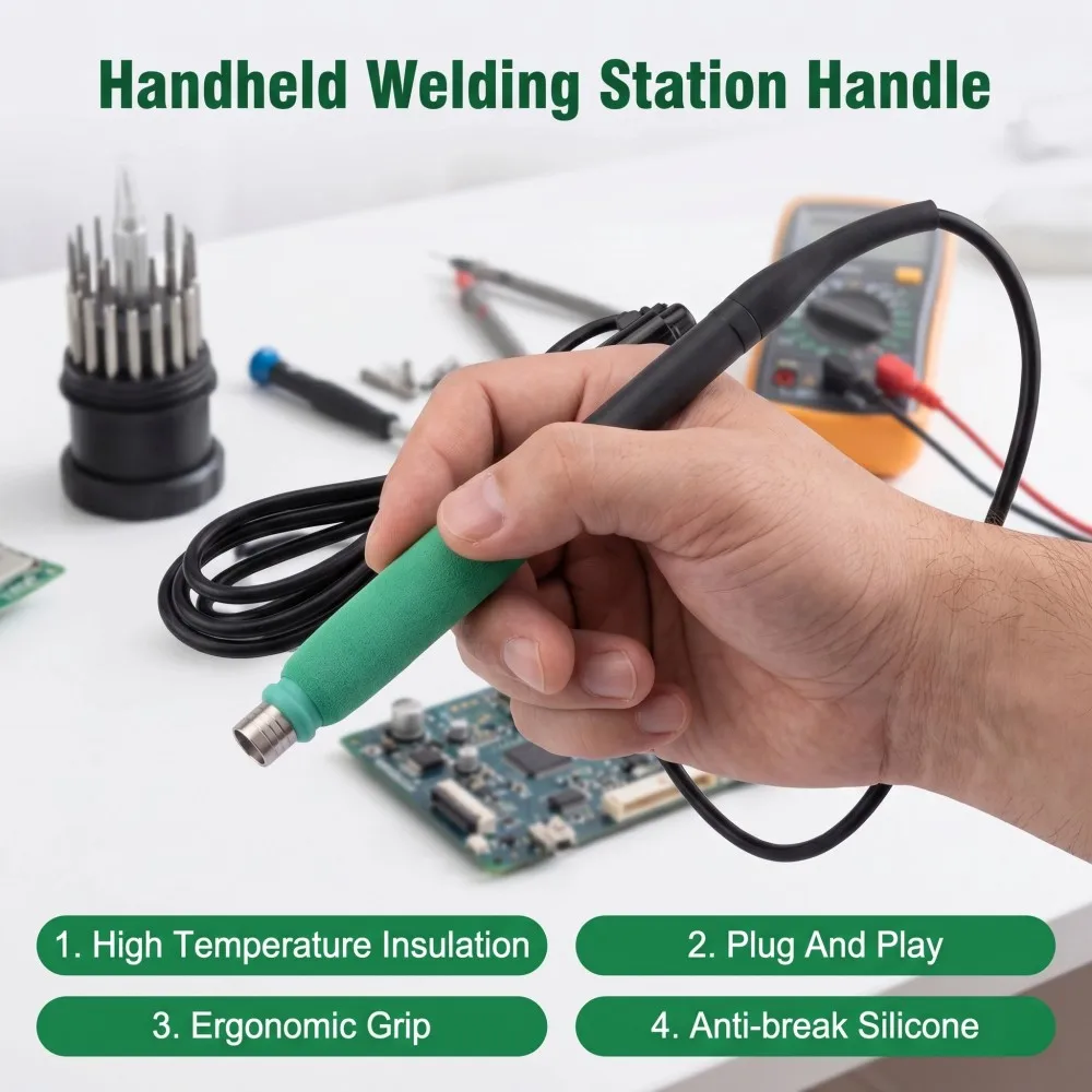 Soldering Station Handle T210/T245 Compatible C210 C245 Soldering Tip Welding Tools Welding Station Handle