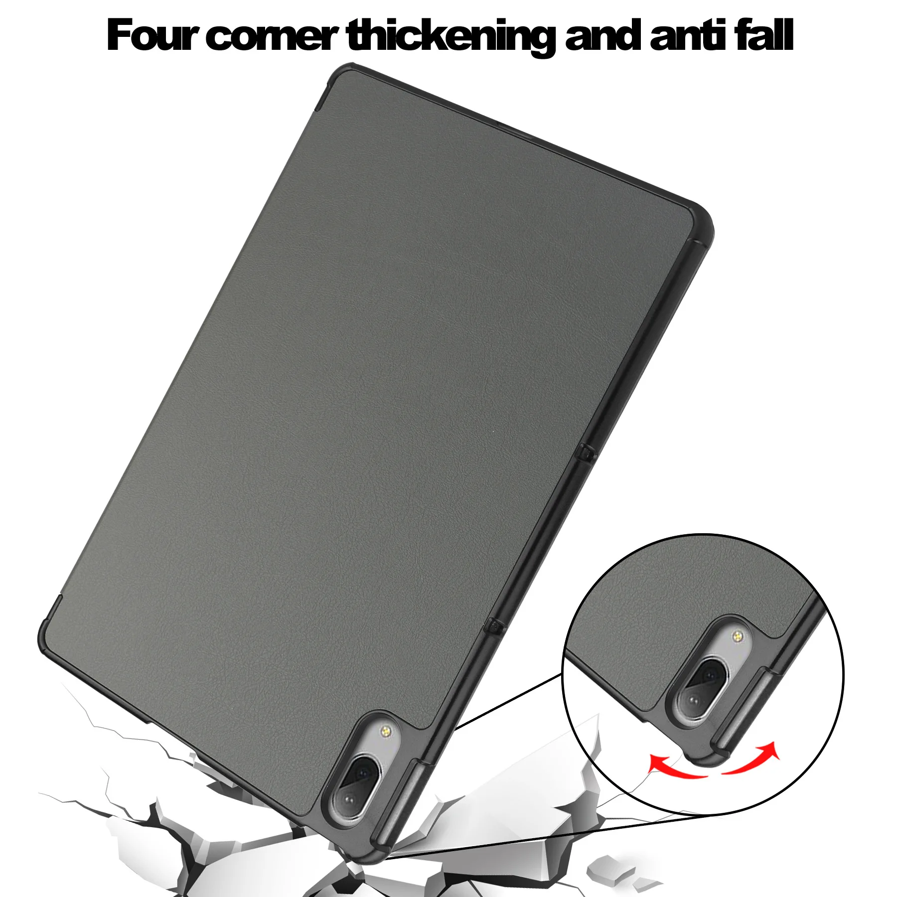 Capa para Lenovo Tab P11 Pro / Xiaoxin Pad Pro TB-J706F J716F – Capa Tripla em PU Couro com Suporte, Função Smart Wake/Sleep, Protetora para Tablet 11.5 Polegadas