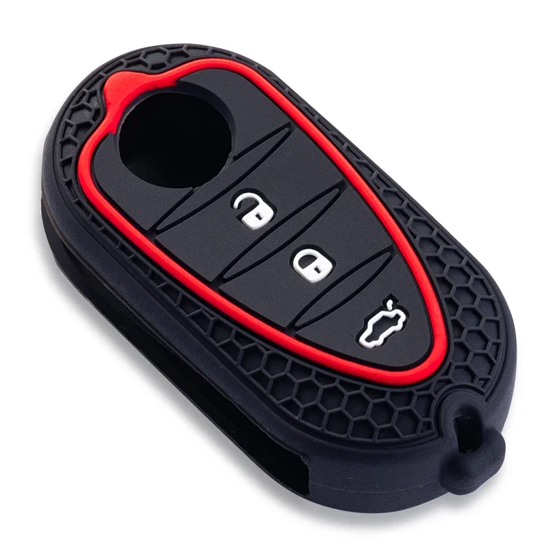 Silikon-Schlüsselhülle für Alfa Romeo Giulietta Myth Junior 4C Romeo Mito Myth 159 GTO GTA Auto-Fernbedienung Autozubehör