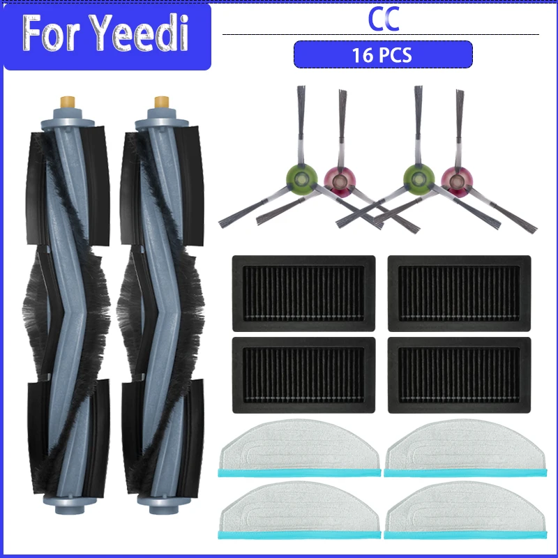 Main Side Brush Hepa Filter Mop Cloths For Yeedi CC Robotic Vacuum Cleaner Parts Accessories