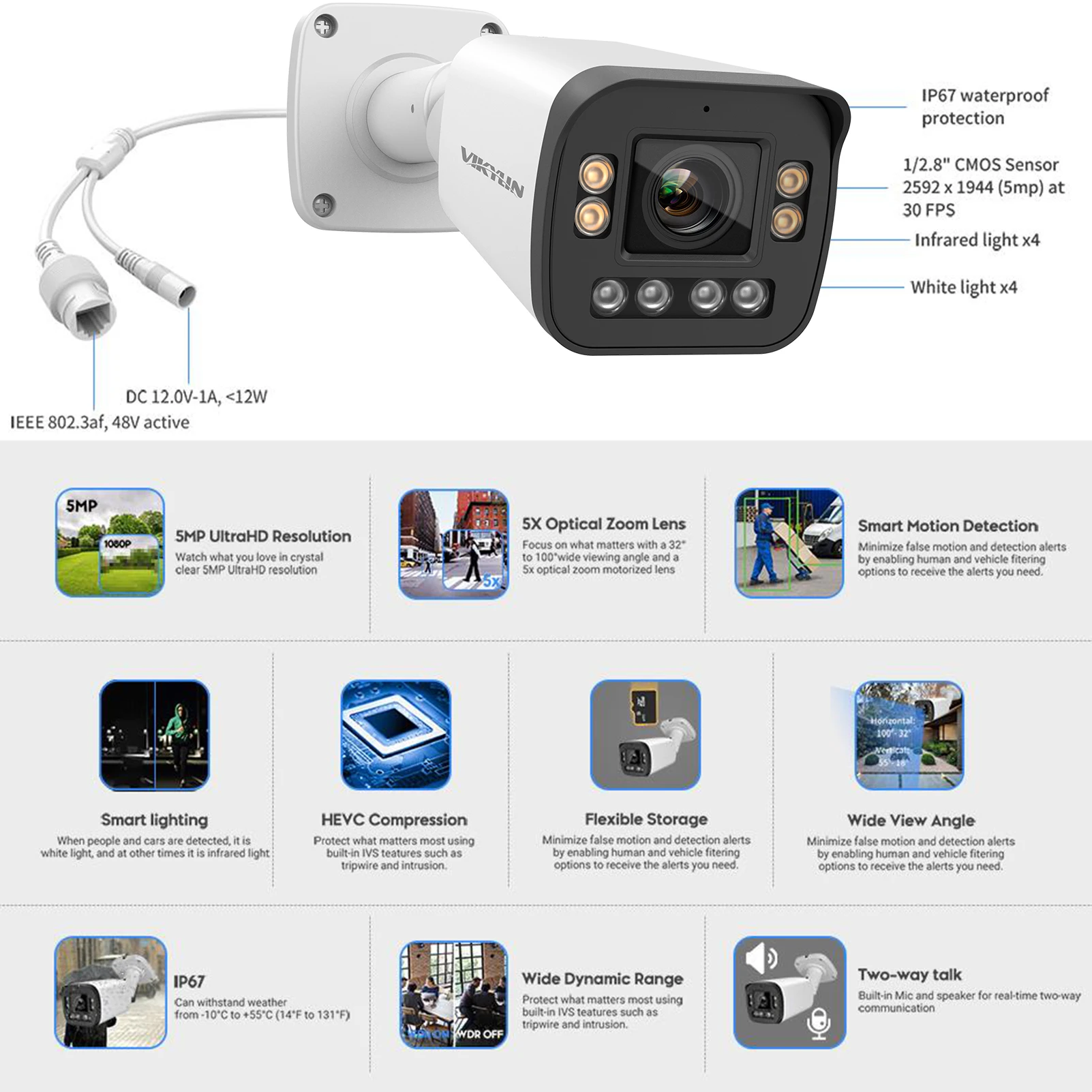Caméra de sécurité IP VIKYLIN - Home Security Hikvision avis et prix