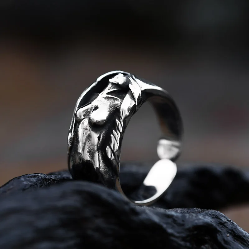 BEIER Fashion Retro Renaissance Sculpture Beauty Open Ring Punk Fashion Jewelry For Men BR8-085 Supplier