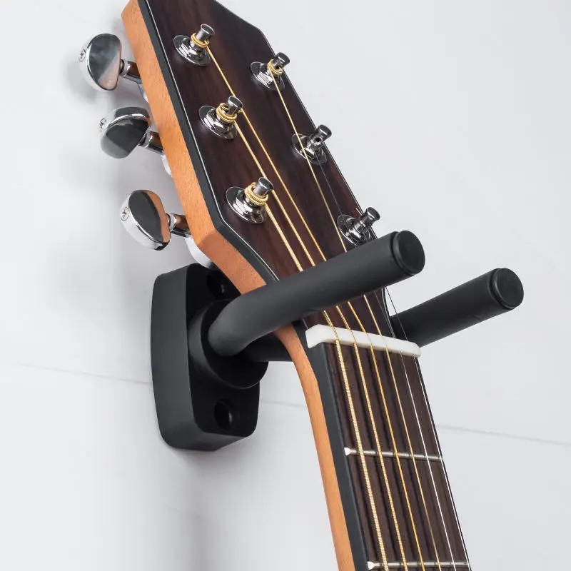 1 Set Guitar Hanger Wall Mount Rack Holder Soft Foam Coated Guitar Storage Bracket for Ukulele Acoustic Guitar Bass