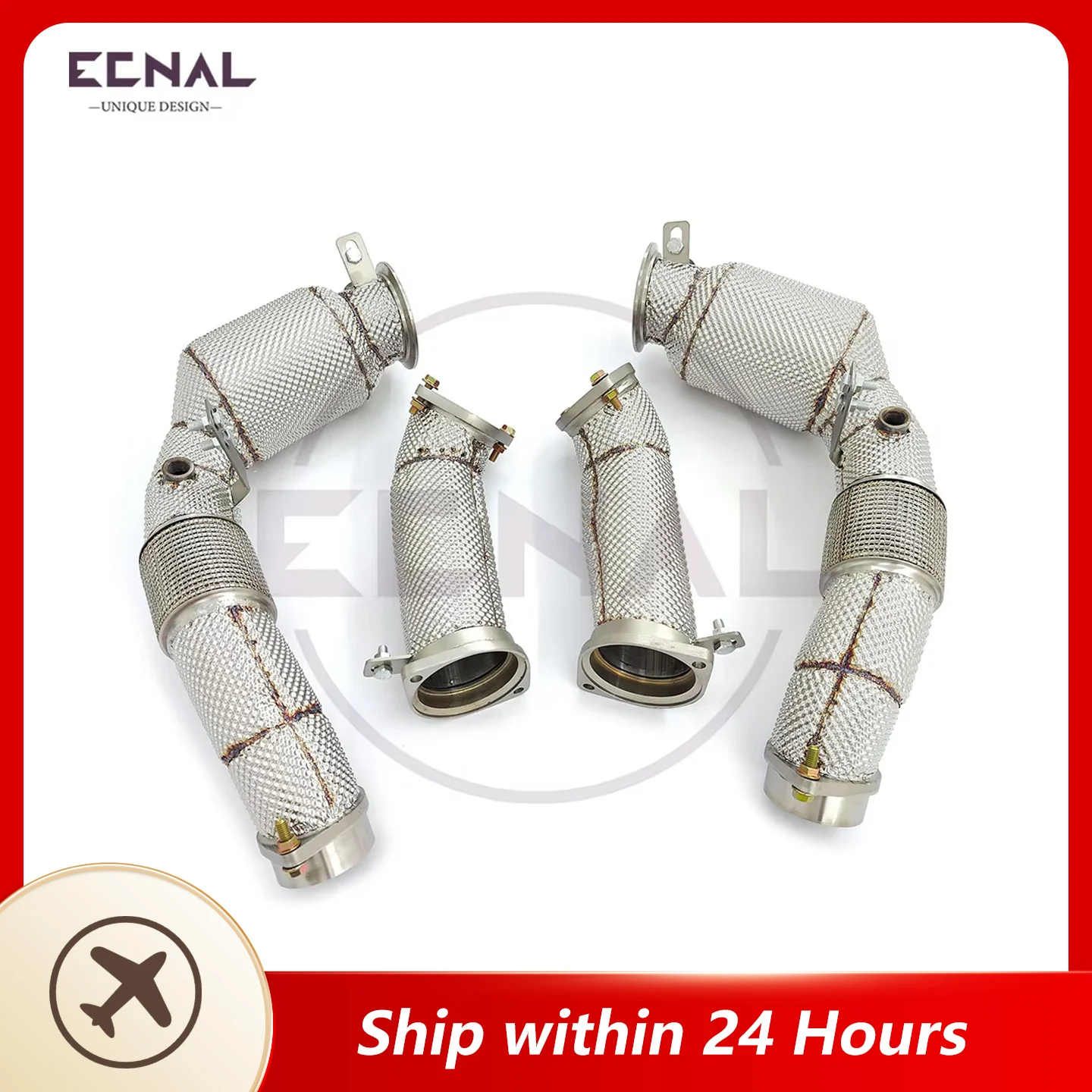 

Ecnal Exhaust System for BMW M5 G90/G99 S68 4.4T V8 High Quality 304 Stainless Steel Exhaust Downpipe & Front Pipe